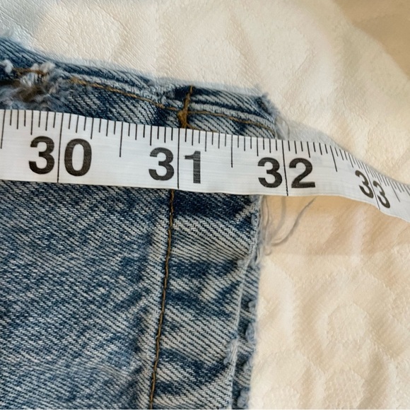 Cotton On Cargo Wide Leg Distressed Blue Jeans Women’s Size 6 Denim Medium Wash - Picture 8 of 8